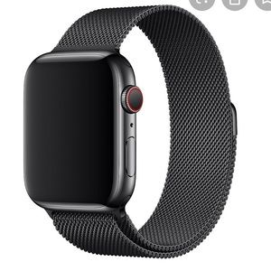 Black magnetic apple watch band